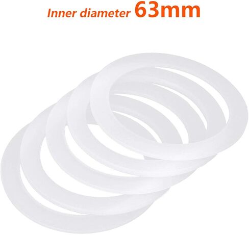 Iiniim 5 قطعة استبدال طوقا السيليكون حلقة الختم ل 1/2/3/6/9/12-Cup موقد القهوة صانع الأواني موكا اكسبرس ل 3-Cup حجم واحد in Kuwait