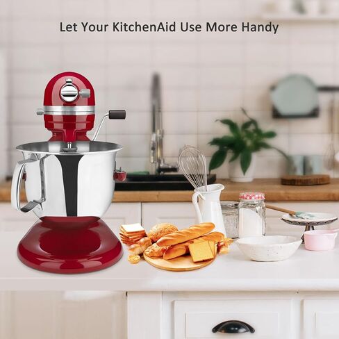 أداة تبديل لمسمار الإبهام ومقبض التحكم في السرعة من ينش، مصنوعة من الألومنيوم لخلاط حامل رفع وعاء كيتشين ايد، فضي ساطع in Kuwait