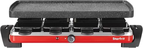 THE ROCK من Starfrit 024403-002-0000 مجموعة شواية راكليت كهربائية/حفلات، أسود in Kuwait