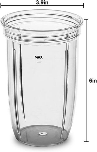 كوب قطع غيار Joyparts مع غطاء قابل للتنقل، متوافق مع مجموعة خلاط NutriBullet NutriBullet Pro 1000 وNutriBullet Select 2.0 (32oz) in Saudi Arabia