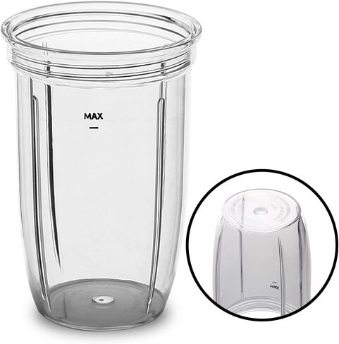 كوب قطع غيار Joyparts مع غطاء قابل للتنقل، متوافق مع مجموعة خلاط NutriBullet NutriBullet Pro 1000 وNutriBullet Select 2.0 (32oz) in Saudi Arabia