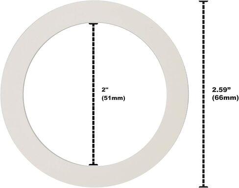 Univen 2.25" (57mm) Espresso Filter and Gasket Seals Compatible with Bialetti 3 Cup Aluminum Espresso Makers in Kuwait