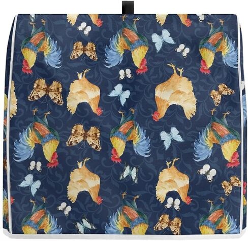 Chicken Floral Pattern Kitchen Aid Mixer Cover, Food Processor Cover with Durable Hanlde and Pocket, Dust Covers for Kitchen Appliances Stand Mixer or Coffee Maker Appliance Cover in Kuwait