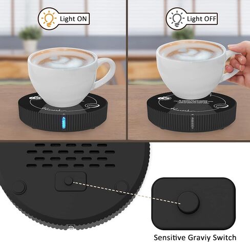 جهاز تدفئة قدح القهوة، جهاز تدفئة القهوة الذكي للاستخدام في المكتب والمنزل، قاعدة ترموستات لتدفئة الأكواب الذكية للقهوة الساخنة والشاي والإسبريسو والشمع والحليب مع مفتاح الجاذبية in Kuwait