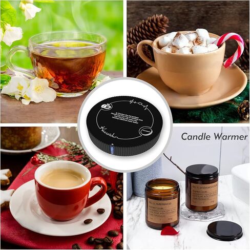 جهاز تدفئة قدح القهوة، جهاز تدفئة القهوة الذكي للاستخدام في المكتب والمنزل، قاعدة ترموستات لتدفئة الأكواب الذكية للقهوة الساخنة والشاي والإسبريسو والشمع والحليب مع مفتاح الجاذبية in Kuwait