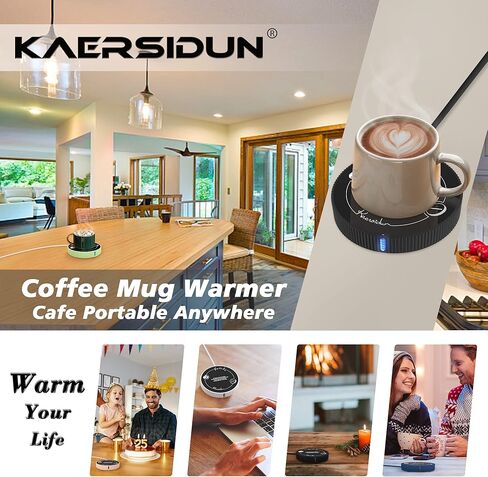 جهاز تدفئة قدح القهوة، جهاز تدفئة القهوة الذكي للاستخدام في المكتب والمنزل، قاعدة ترموستات لتدفئة الأكواب الذكية للقهوة الساخنة والشاي والإسبريسو والشمع والحليب مع مفتاح الجاذبية in Kuwait