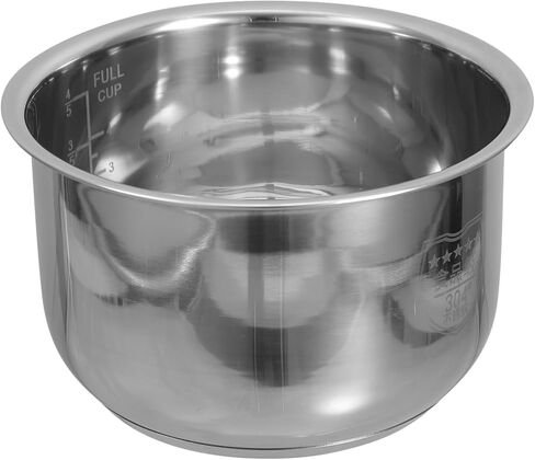 Zerodeko 2L Rice Cooker Inner Pot Replacement, Stainless Steel Rice Cooker Non Stick Inner Pot, Traditional Pressure Cooker Bowl Electric Cooker Accessories in Kuwait