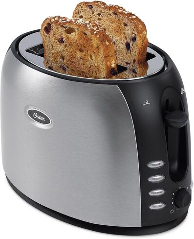 Oster 2 Slice Toaster, Brushed Stainless Steel (TSSTJC5BBK) in Saudi Arabia