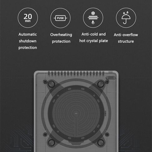 Mini Tea Stove Electric Ceramic Stove, Household Heating Teapot Electric Stove, Special Induction Cooker for Boiling Water Making Tea, Suitable for All Kinds of High Temperature Stoves,A in Saudi Arabia