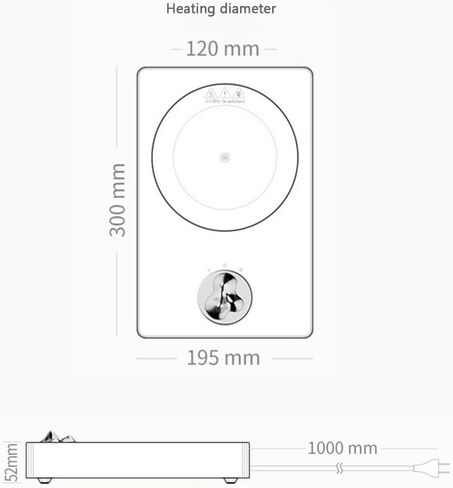 Mini Tea Stove Electric Ceramic Stove, Household Heating Teapot Electric Stove, Special Induction Cooker for Boiling Water Making Tea, Suitable for All Kinds of High Temperature Stoves,A in Saudi Arabia