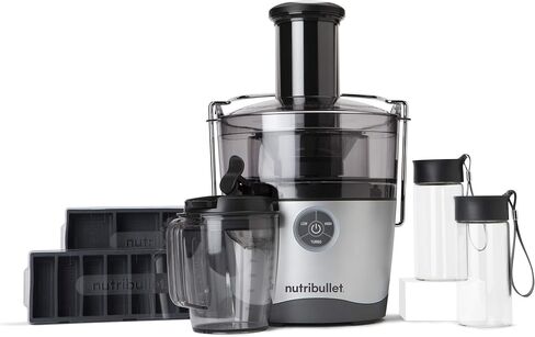 NutriBullet Juicer Pro Centrifugal Juicer Machine for Fruit, Vegetables, and Food Prep, 27 Ounces/1.5 Liters, 1000 Watts, Silver, NBJ50200 in Saudi Arabia