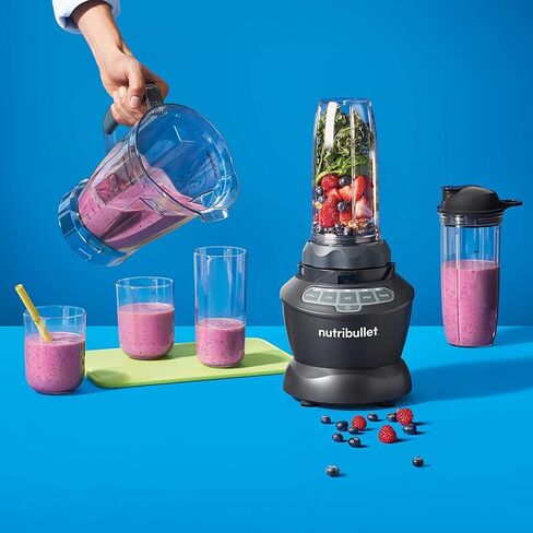 NutriBullet Juicer Pro Centrifugal Juicer Machine for Fruit, Vegetables, and Food Prep, 27 Ounces/1.5 Liters, 1000 Watts, Silver, NBJ50200 in Saudi Arabia