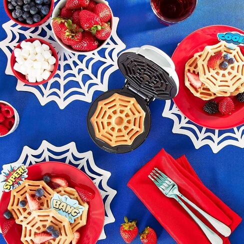 SPIDERWEB MINI WAFFLE MAKER (White) in Saudi Arabia