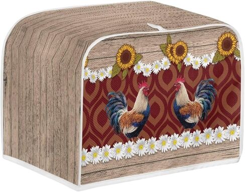 Bread Toaster Oven Dustproof Cover Fingerprint Protection Heat-Resistant Toaster Cover Universal 11.4'' x 7.9'' x 7.5'' Fits for Most Standard 2 Slice Toasters, Autumn Leaf Squirrel in Saudi Arabia