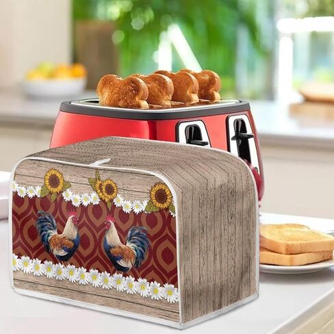 Bread Toaster Oven Dustproof Cover Fingerprint Protection Heat-Resistant Toaster Cover Universal 11.4'' x 7.9'' x 7.5'' Fits for Most Standard 2 Slice Toasters, Autumn Leaf Squirrel in Saudi Arabia