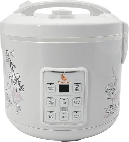 Rice Cooker 20 Cup Cooked (10 Cup Uncooked)– Instant Pot Vegetable Steamer for Kitchen – Multipurpose Food Steamer for Rice, Meat, Veggies – Easy to Use and Elegant Design – Programable in Saudi Arabia