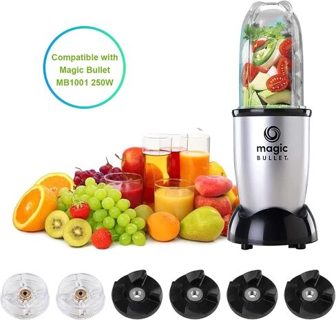 Base Gear Compatible with Magic-Bullet Blender MB1001 250W Blade Gear Replacement Part (8 pcs） in Kuwait