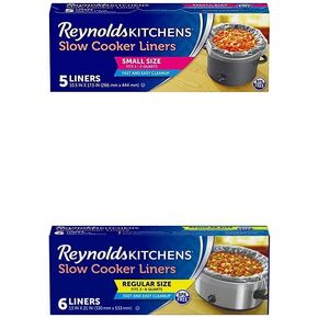 بطانات طباخ بطيء من رينولدز كيتشنز، صغيرة (تناسب 1-3 كوارت)، 5 قطع in Kuwait