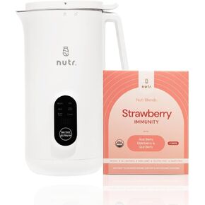 حزمة NUTR Machine وNUTR Blends: صانع حليب الجوز الأوتوماتيكي، والحليب النباتي محلي الصنع، والمشروبات غير الألبان، ومزيج مسحوق الصحة والعافية، والفراولة in Kuwait