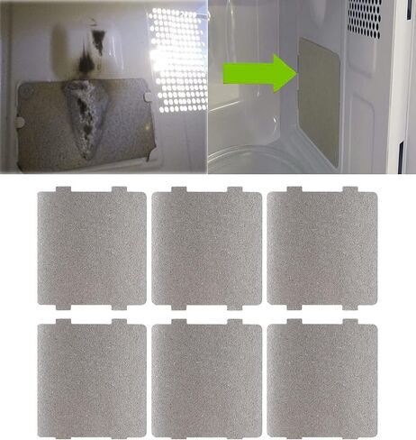 6 قطع غطاء موجي رقائق الميكا أفران لإصلاح قطع الغيار اكسسوارات العزل الحراري (108 مم × 99 مم) in Kuwait