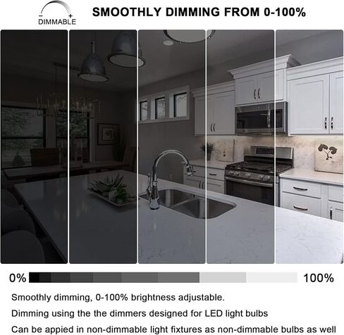 E17 Led Bulb Microwave Oven Light, Over Stove Appliance Replacement 40W Incandescent for Refrigerator, Range Hood, Dimmable, 120V 5W 450LM Daylight White 6000K, E17 Intermediate Base, Pack of 2 in Kuwait