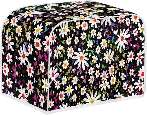 Abstract Daisy Toaster Cover Dust Protection Bread Maker Cover Stain Resistant Machine Washable Kitchen Accessories Cover Holiday Decor in Kuwait