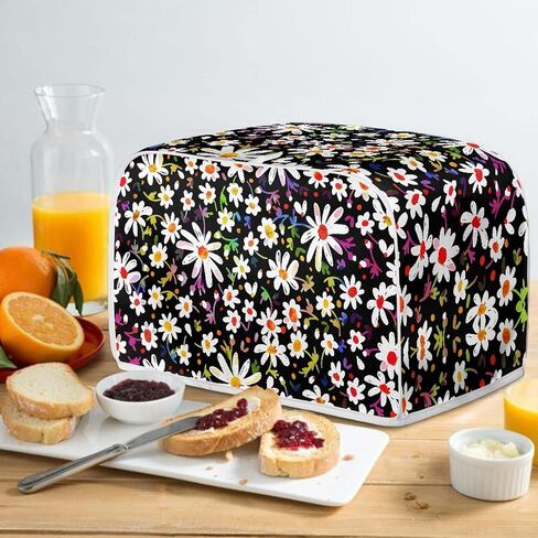 Abstract Daisy Toaster Cover Dust Protection Bread Maker Cover Stain Resistant Machine Washable Kitchen Accessories Cover Holiday Decor in Kuwait