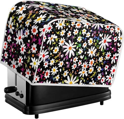 Abstract Daisy Toaster Cover Dust Protection Bread Maker Cover Stain Resistant Machine Washable Kitchen Accessories Cover Holiday Decor in Kuwait