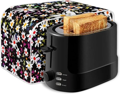Abstract Daisy Toaster Cover Dust Protection Bread Maker Cover Stain Resistant Machine Washable Kitchen Accessories Cover Holiday Decor in Kuwait