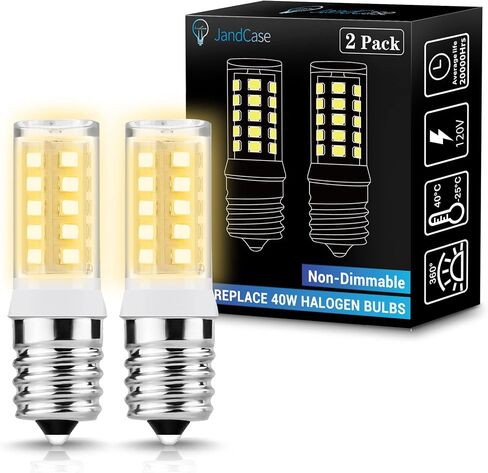 JandCase Microwave Light Bulbs Under Hood,E17 LED Bulb 40W Equivalent,6000K in Saudi Arabia