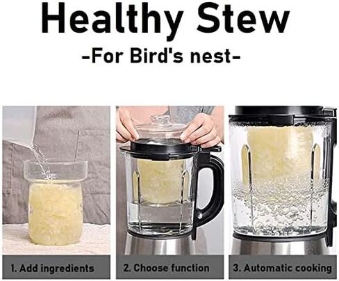 خلاط الطبخ متعدد الوظائف من Joydeem، خلاط كونترتوب عالي السرعة JD-D16 مع وعاء الحساء مع كوب الطحن in Kuwait