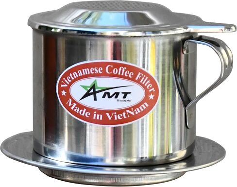 AMT 6.5 oz Coffee Maker, Phin Filter, Screw Down Coffee Dripper for Vietnamese Style Coffee at Home or Office in Kuwait