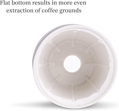 ماكينة تحضير القهوة مع كوب من لونافيتا، ماكينة تحضير القهوة بالتقطير من السيراميك، ماكينة تحضير القهوة اليدوية للاستخدام مرة واحدة للمنزل والمطبخ والمكتب والمقهى (رمادي) in Kuwait