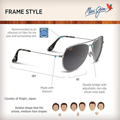 Maui Jim Mavericks Aviator Sunglasses in Saudi Arabia