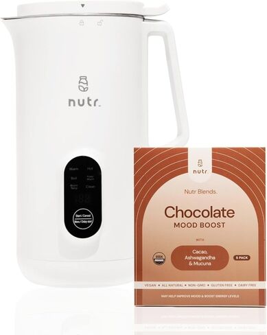 حزمة NUTR Machine وNUTR Blends: صانع حليب الجوز الأوتوماتيكي، والحليب النباتي محلي الصنع، والمشروبات غير الألبان، ومزيج مسحوق الصحة والعافية، والشوكولاتة in Kuwait