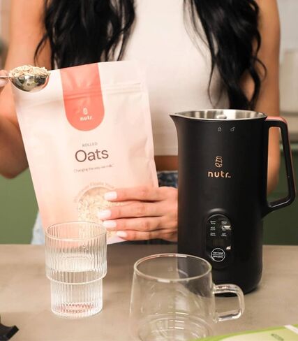 حزمة NUTR Machine وNUTR Blends: صانع حليب الجوز الأوتوماتيكي، والحليب النباتي محلي الصنع، والمشروبات غير الألبان، ومزيج مسحوق الصحة والعافية، والشوكولاتة in Kuwait