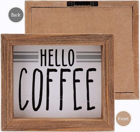 GENMOUS Farmhouse K Cups Ladder Coffee Pod Holder For Countertop, Rustic Wood Keurig Pod Holder K cup Organizer For Home Kitchen Storage, Coffee Station Organizer For Coffee Bar Accessories Black in Kuwait