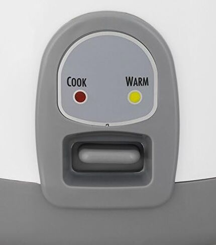 Hamilton Beach Mini Rice Cooker & Food Steamer, 8 Cups Cooked (4 Uncooked), With Steam & Rinse Basket, White (37508) in Saudi Arabia