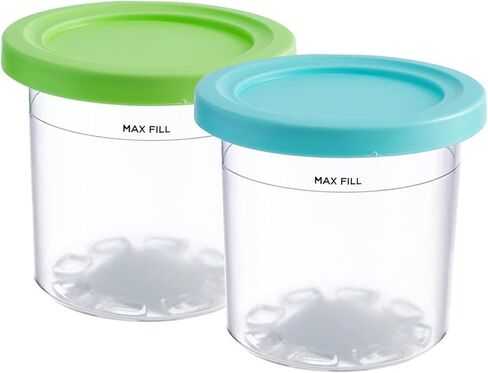 Ice Cream Category Ninja Ice Cream Category NC299AMZ NC300 Series Ice Cream Maker Dishwasher Safe Leak Proof Cream Container Box Lid Pink/Green/Gray/Blue in Saudi Arabia