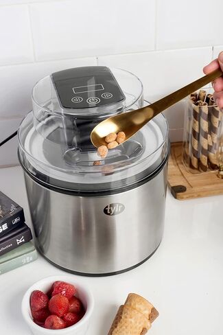 Tylr 2 Quarts Ice Cream Maker, Sorbet, Yogurt, Milkshakes, Smoothie and more, with One Touch program in as little as 20 minutes. in Saudi Arabia
