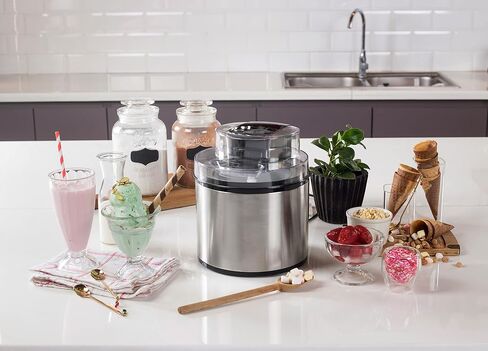 Tylr 2 Quarts Ice Cream Maker, Sorbet, Yogurt, Milkshakes, Smoothie and more, with One Touch program in as little as 20 minutes. in Saudi Arabia