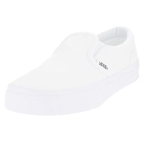Vans Boys' Classic Slip-On (Tod/YTH) - True White - 1 Youth in Kuwait