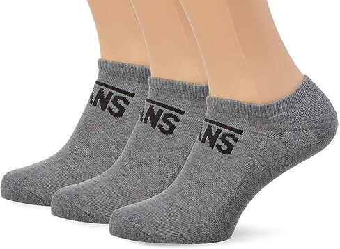 Vans Boys Classic Kick Socks 3-Pack Grey VN000XNRHTG (Boys 1-6 US/ 31.5-38 EU/ 13.5-5 UK/ 19-24 CM) in Saudi Arabia