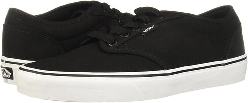 Vans Men's Atwood Canvas Skate Shoes Black/White 8 Us in Saudi Arabia