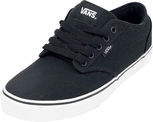 Vans Men's Atwood Canvas Skate Shoes Black/White 8 Us in Saudi Arabia