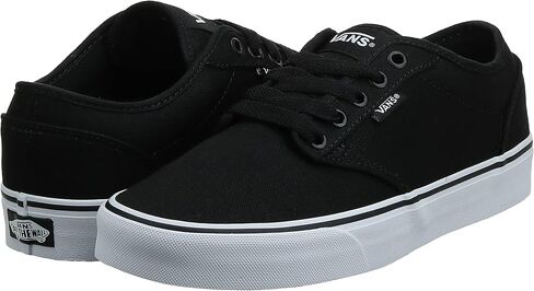 Vans Men's Atwood Canvas Skate Shoes Black/White 8 Us in Saudi Arabia