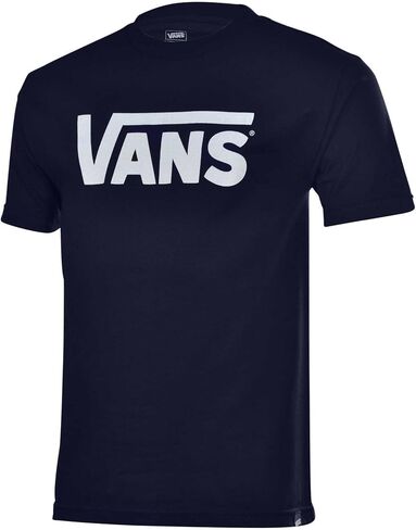 Vans Men's Classic Logo Skateboard Shirt-Navy/White-XL in Saudi Arabia