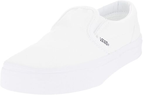 Vans Boys' Classic Slip-On (Tod/YTH) - True White - 1 Youth in Saudi Arabia