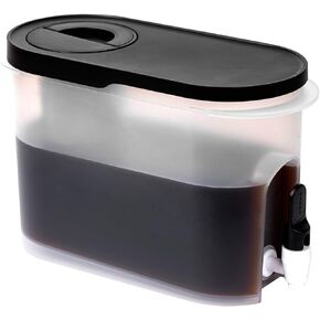 JILLMO Cold Brew Coffee Maker Iced Coffee Maker with Ultra-fine Mesh Steel Filter and Spigot,Black,3/4 Gallon