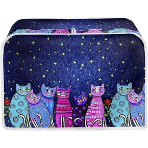 Abstract Pumpkin Mushroom Halloween Print Toaster Cover Waterproof Toaster Cover for Standard 2 Slice Bread Maker Cover Kitchen Small Appliance Protector Cover in Saudi Arabia